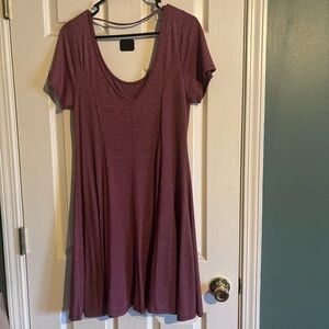 Elegant Purple Mini Dress